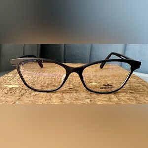 Brand New Kilsgaard Black Ultra Lightweight Cat-Eye Eyeglasses